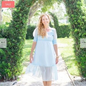 Dondolo Women's Daphne Dress - Ravello Blue BNWT Large